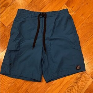 Caribbean Joe Teal Blue cargo Board shorts